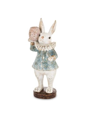 MIAhome MIAhome Figurka króliczka LUISA w sukience w serca Biały