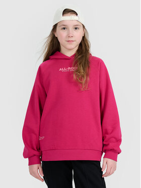 4F 4F Bluza BASIC+ Różowy Oversize