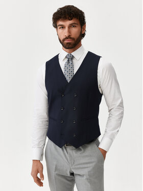 Evenemen Evenemen Kamizelka garniturowa Boston Granatowy Slim Fit