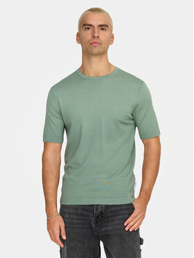 Only & Sons Only & Sons Тишърт Wyler 22022928 Зелен Regular Fit