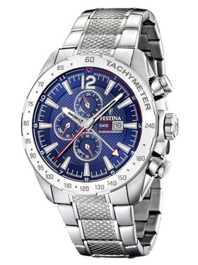 Festina Festina Zegarek F20439/2 Srebrny