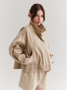 Americanos Americanos Kurtka jeansowa Toronto Beżowy Oversize