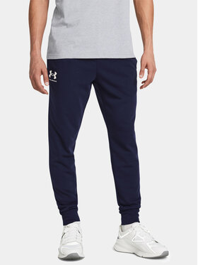 Under Armour Under Armour Spodnie dresowe Ua Rival Terry Jogger 1380843-410 Granatowy Fitted Fit
