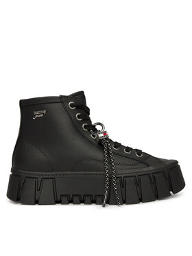 Tommy Jeans Tommy Jeans Sneakersy Tjw Platform Sneaker Leather Mc EN0EN03133 Černá
