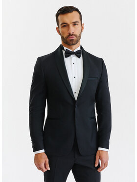 Pako Lorente Pako Lorente Marynarka P000B-3S-001 Czarny Slim Fit