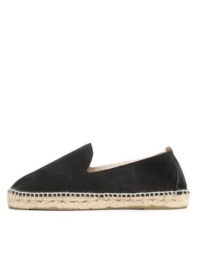 Manebi Espadrile Flat Espadrilles K 1.0 C0 Crna