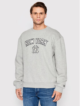 New Era New Era Bluză New York Yankees Heritage 12893150 Gri Oversize