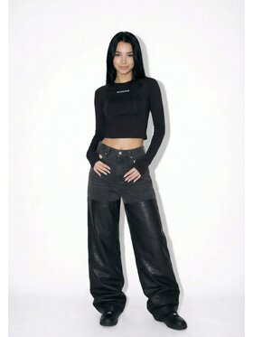 MissDenim MissDenim Jeansy Baggy Jeans Czarny Baggy Fit