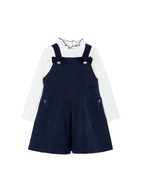 Mayoral Mayoral Komplet bluza in obleka 4914 Mornarsko modra Regular Fit