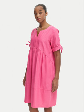 Iconique Iconique Sommerkleid Jade IC26-077 Dunkelrosa Relaxed Fit