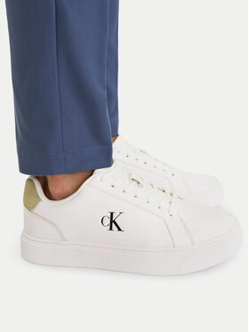 Calvin Klein Calvin Klein Snīkeri Classic Cupsole Laceup Lth YM0YM01435 Balts