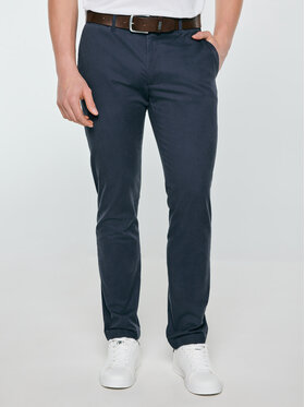 BIG STAR BIG STAR Chinosy Erhat 404 Granatowy Chino Fit