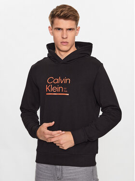 Calvin Klein Calvin Klein Pulóver Contrast Line Logo K10K111569 Fekete Regular Fit