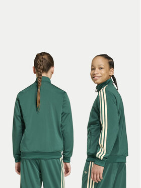 adidas adidas Majica dugih rukava Firebird Loose Track HZ6645 Zelena Regular Fit