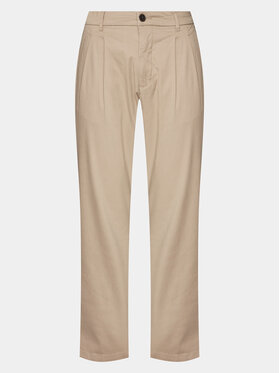 Lindbergh Lindbergh Pantaloni din material 30-003108 Bej Wide Fit