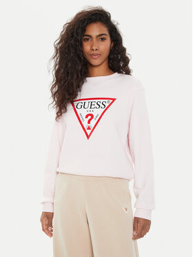 Guess Guess Bluza W2YQ16 KBA11 Różowy Regular Fit