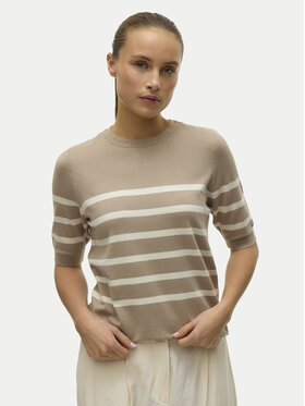 Vero Moda Vero Moda Sveter Saba 10306829 Béžová Regular Fit