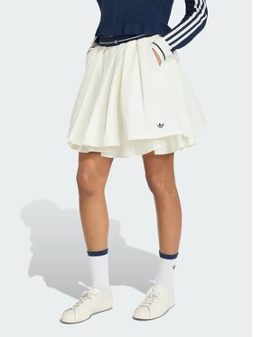 adidas adidas Spódnica plisowana 168514 Biały Loose Fit