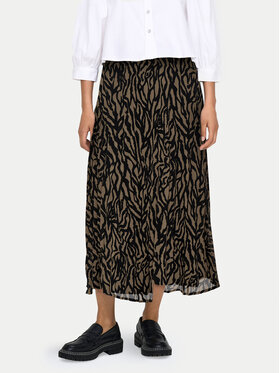ONLY ONLY Midi sukně Star 15333699 Šedá Regular Fit