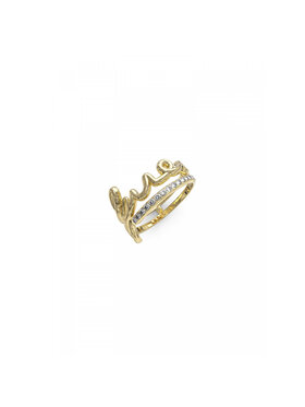 Guess Guess Pierścionek JUBR03315JWYG52 Złoty