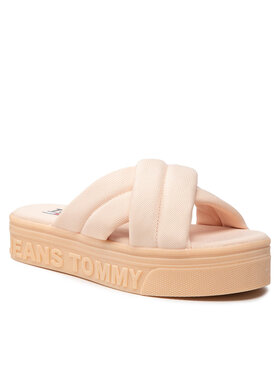 Tommy Jeans Tommy Jeans Παντόφλες Flatform Sandal EN0EN01798 Πορτοκαλί