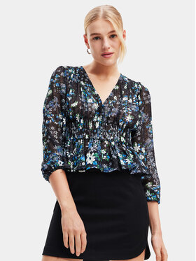 Desigual Desigual Bluse 23WWBW06 Schwarz Regular Fit