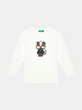 United Colors Of Benetton United Colors Of Benetton Блузка 3YN4G10BW Білий Regular Fit