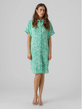 Vero Moda Vero Moda Košilové šaty Frida 10288283 Zelená Loose Fit