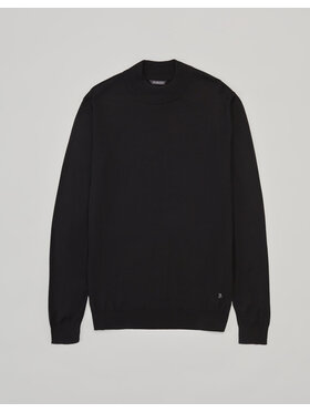Borgio Borgio Sweter grotte Czarny Classic Fit