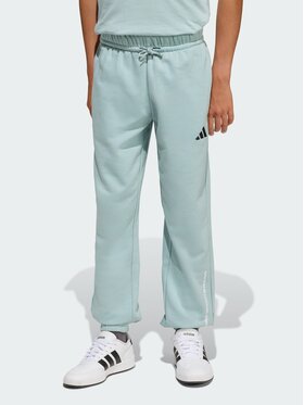 adidas adidas Spodnie materiałowe 152271 Zielony Regular Fit