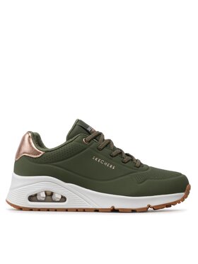 Skechers Skechers Sneakersy Uno Shimmer Away 155196/OLV Kaki