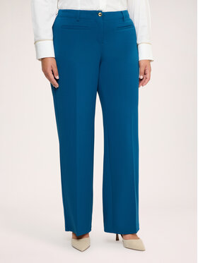 Fiorella Rubino Fiorella Rubino Spodnie materiałowe P052L002438N034 Turkusowy Regular Fit