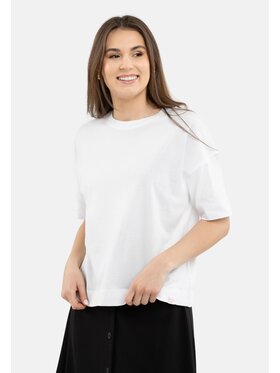 Volcano Volcano T-Shirt T-FLAME Biały Oversize