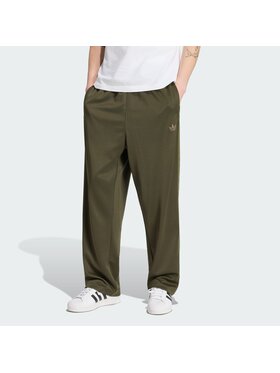 adidas adidas Spodnie materiałowe 159018 Zielony Loose Fit