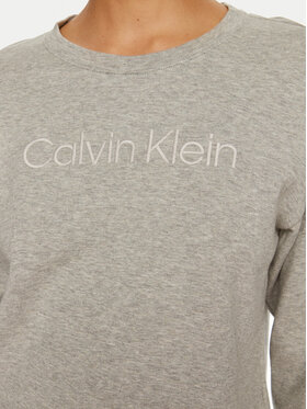 Calvin Klein Spavaćiće Relaxed Crew Pullover QS7273E Siva Regular Fit