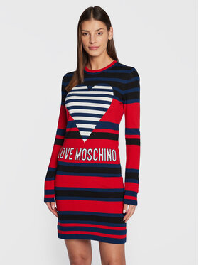 LOVE MOSCHINO LOVE MOSCHINO Úpletové šaty WSE2010X 1148 Farebná Regular Fit