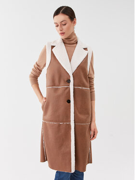 Marella Marella Prsluk Ugola 2364560235200 Smeđa Regular Fit
