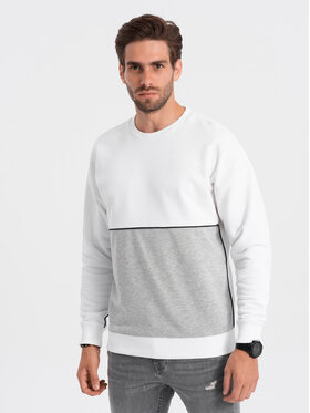 Ombre Ombre Mikina OM-SSNZ-0130 Bílá Oversize