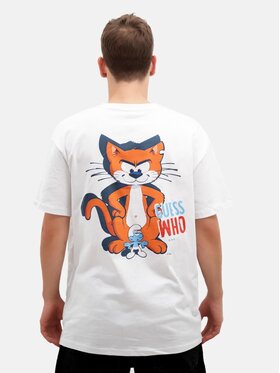 Smerfy Smerfy T-Shirt 118539 Biały Oversize