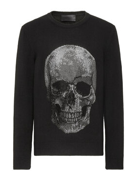 PHILIPP PLEIN PHILIPP PLEIN S dlouhým rukávem 1637 Černá Regular Fit