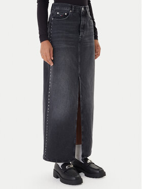 Tommy Jeans Tommy Jeans Φούστα τζιν Layla DW0DW21576 Μαύρο Regular Fit