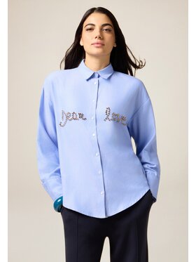 Oltre Oltre Camicia 5035J000857N004 Turchese Regular Fit