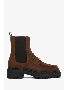 Estro Estro Členková obuv s elastickým prvkom ER00118382 Hnedá