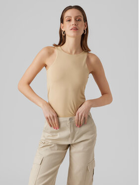 Vero Moda Vero Moda Top Bianca 10279787 Béžová Standard Fit