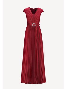 CASTELLANI CASTELLANI Sukienka Rebeka Bordowy Regular Fit
