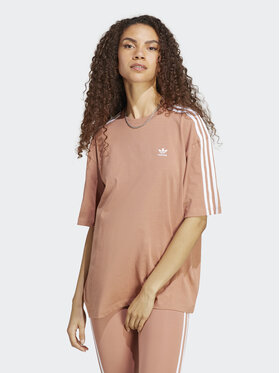 adidas adidas T-krekls Adicolor Classics Oversized T-Shirt IB7450 Brūns Relaxed Fit
