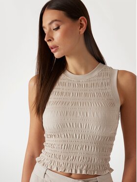 Guess Guess Top 173305 Beżowy Classic Fit