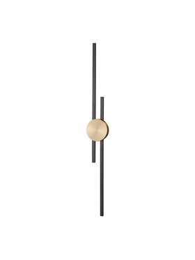 MIAhome MIAhome Lampa ścienna kinkiet ścienny CENTRO czarna 92 cm Czarny