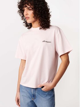 La Mania La Mania T-Shirt CARENA Różowy Basic Fit