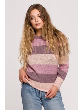 BeWear BeWear Sveter bk071 Ružová Baggy Fit